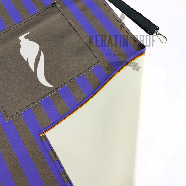 Фартук Технолога Черный / Фиолетовый