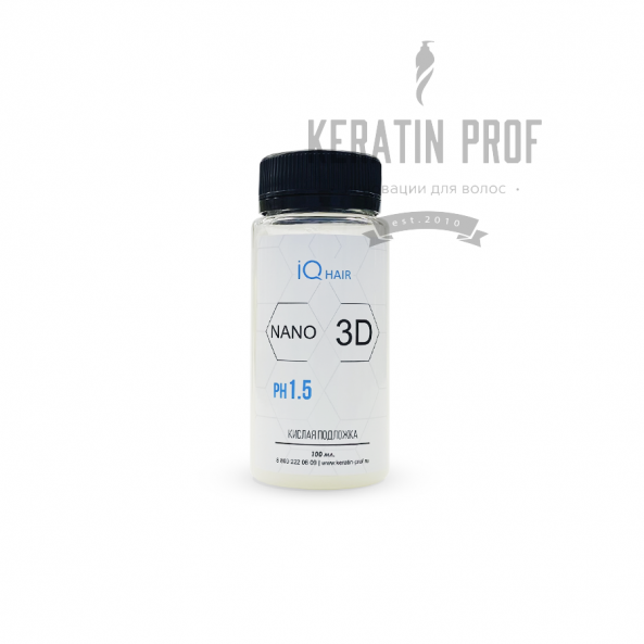 IQ Hair Nano 3D кислая подложка 100 мл