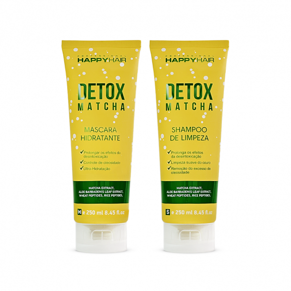 Шампунь + маска Happy Hair Detox Matcha комплект 250/250 мл