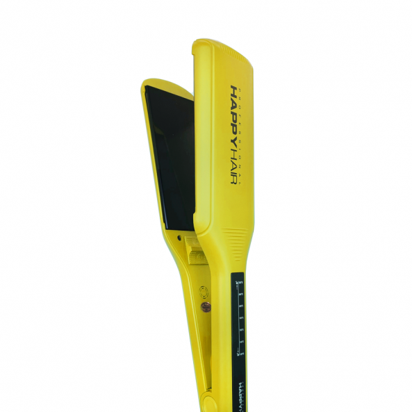Утюжок титановые пластины Happy Hair Soft Touch Желтый