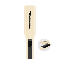 Утюжок MZ Titanium молочный, черные пластины, матовый